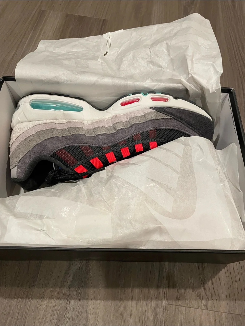 New Nike Air Max 95 Big Bubble Premium OG ‘Greedy/What The 2026’ Retro — Size 11 - Picture 2 of 10